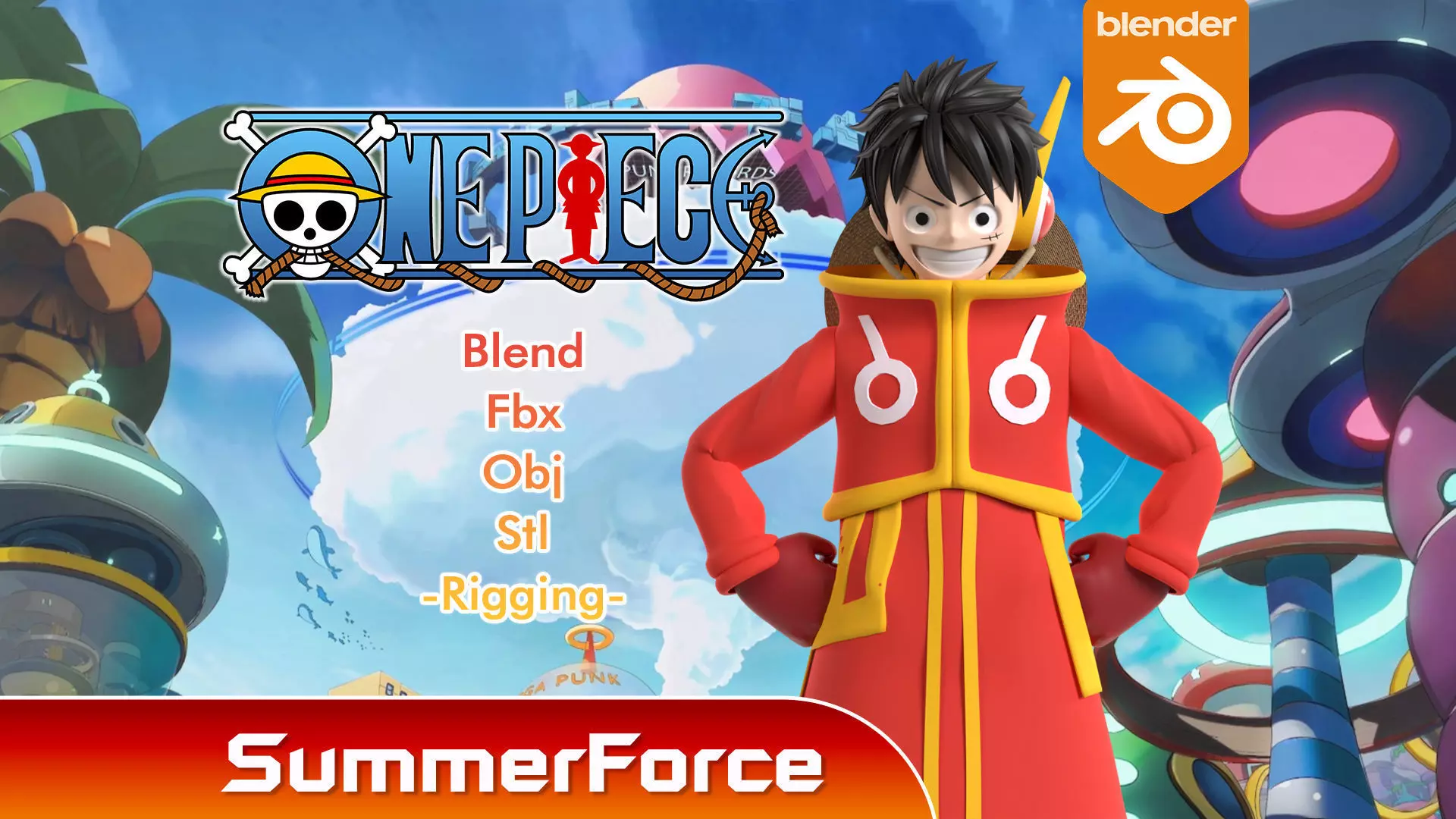 Luffy Egghead - One Piece 3D model_0