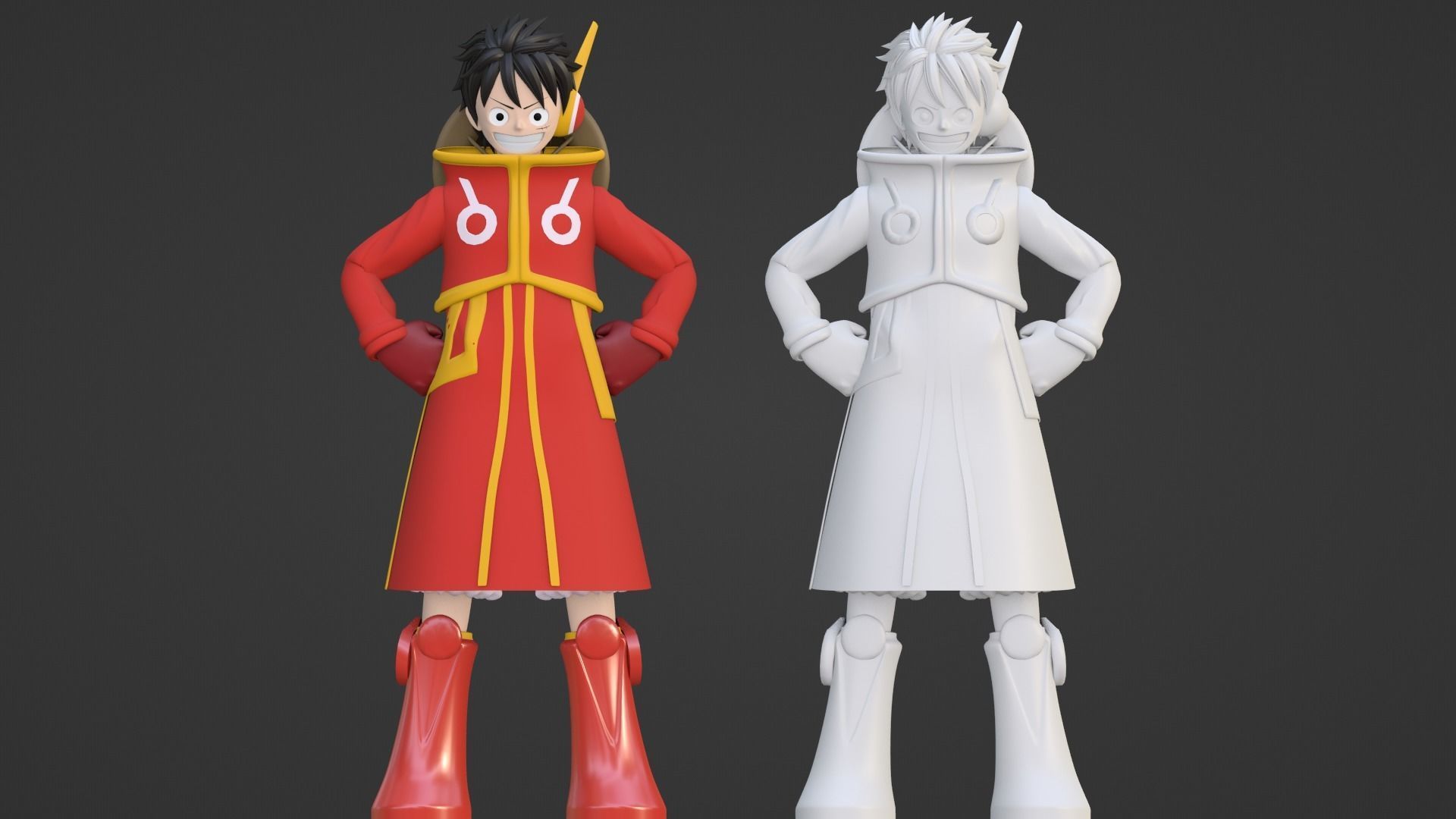 Luffy Egghead - One Piece 3D model_16