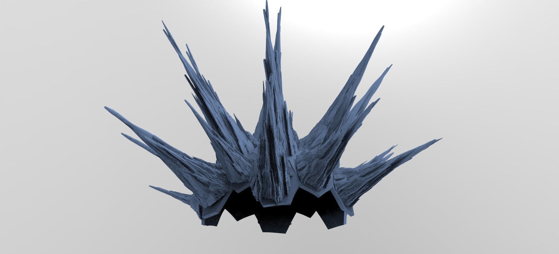 Dodecahedron Mountain wall mount  3D model_1