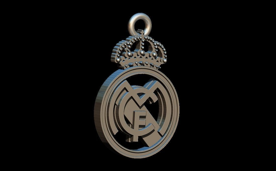 Real Madrid pendant 3D print model_2