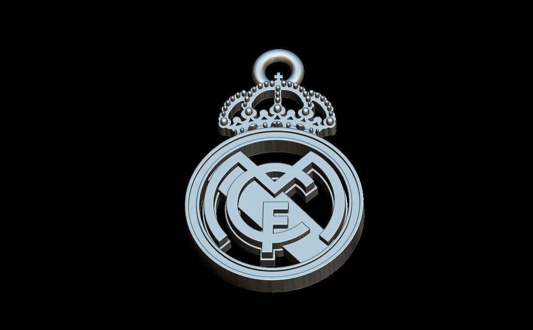 Real Madrid pendant 3D print model_3