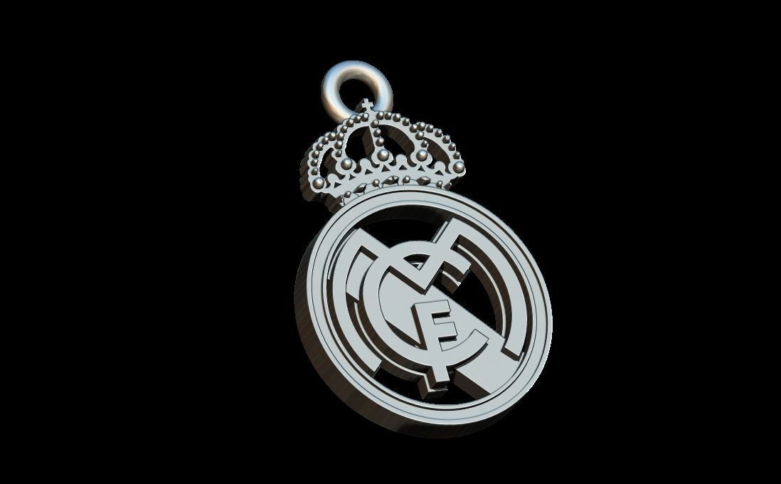 Real Madrid pendant 3D print model_4