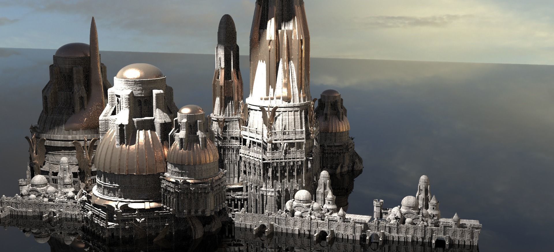 Thracian City Towers  3D model_1