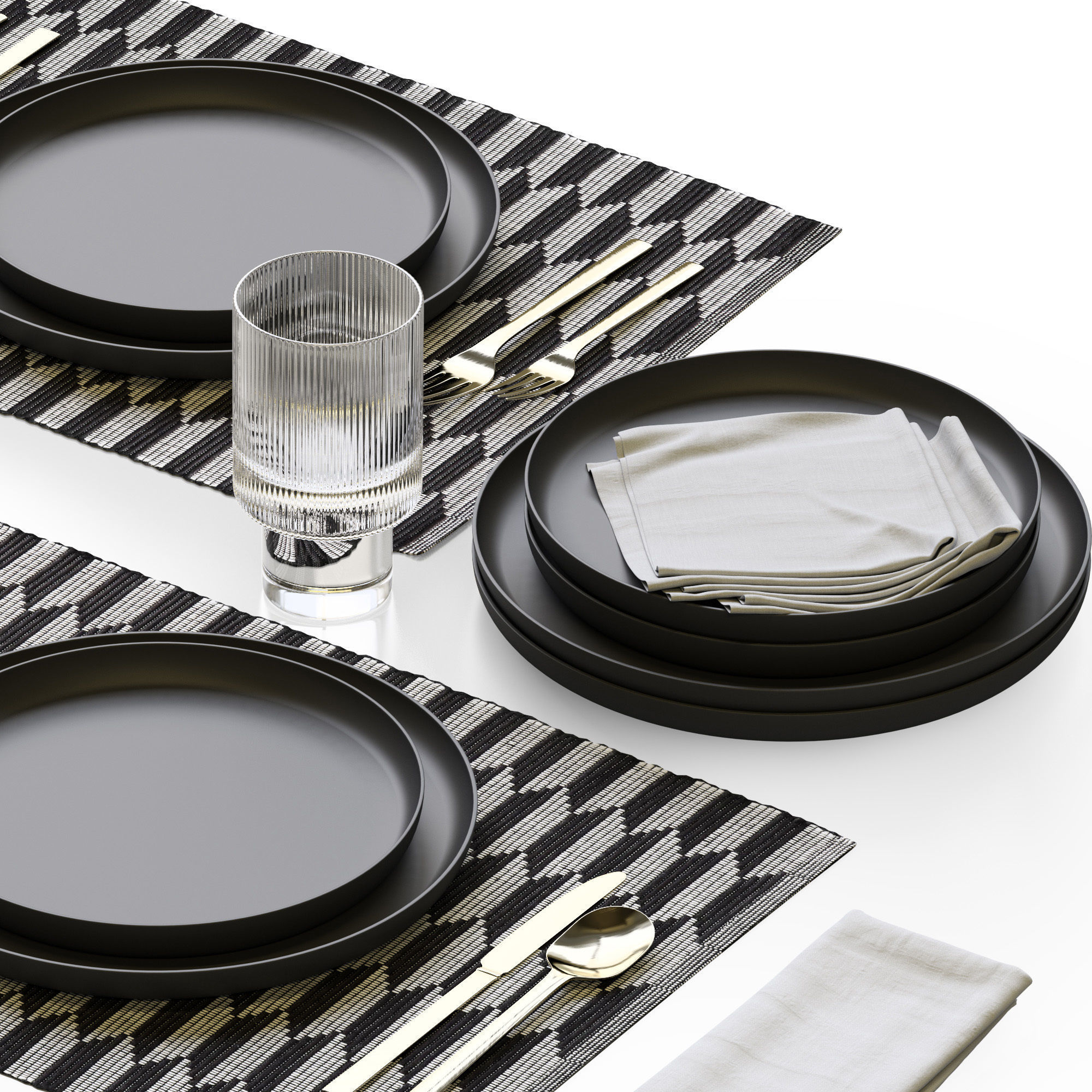 Table setting 40 3D model_1