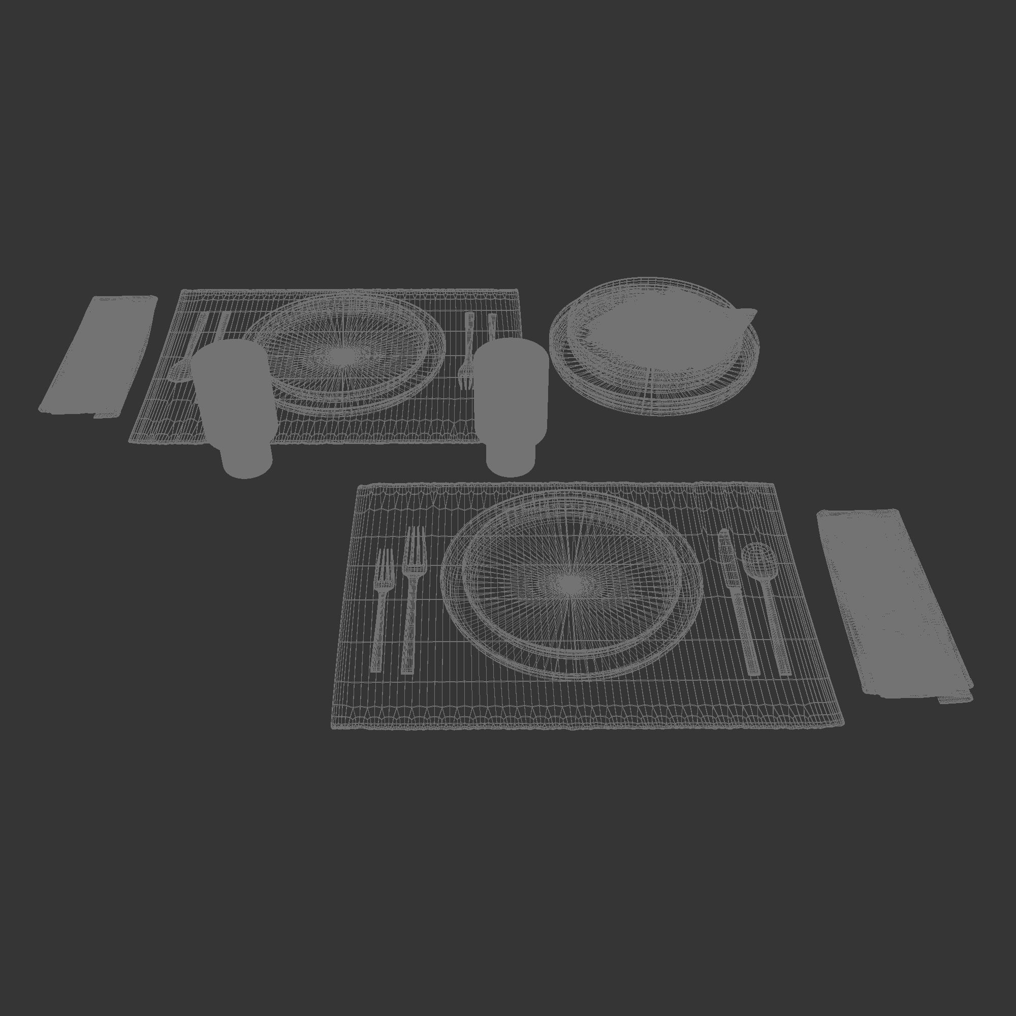 Table setting 40 3D model_6