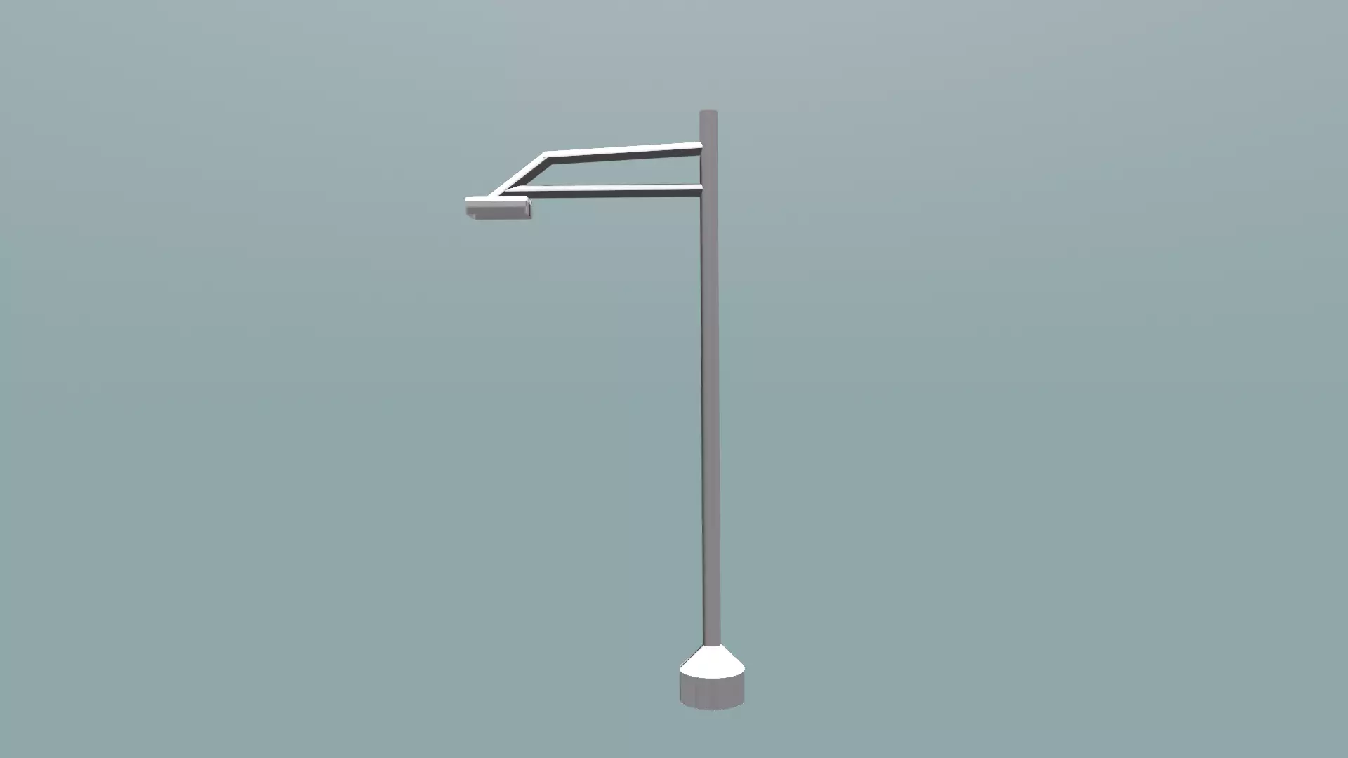 Low-Poly Streetlight Low-poly 3D model_0