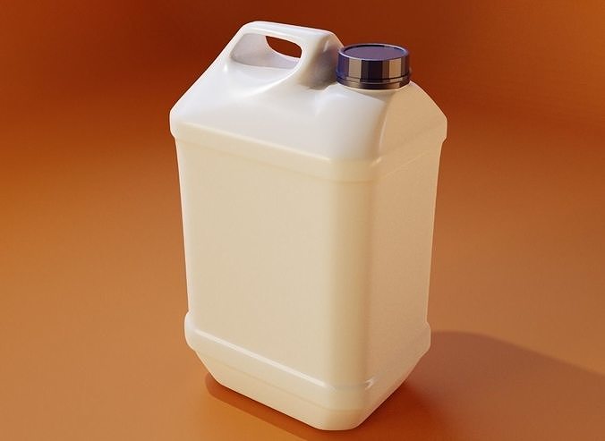 Plastic can Low-poly 3D model