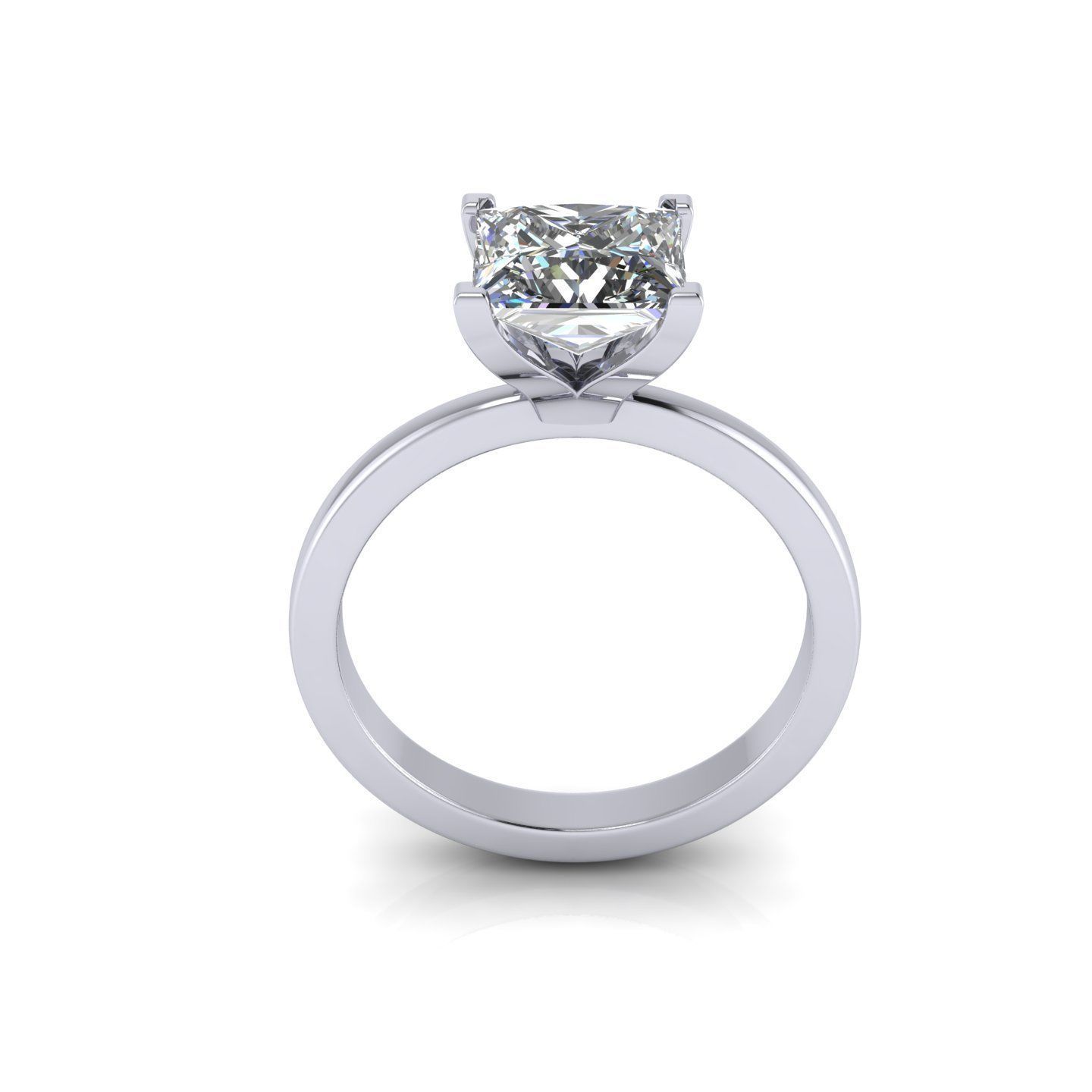 Solitaire Diamond Ring R16 3D print model_1