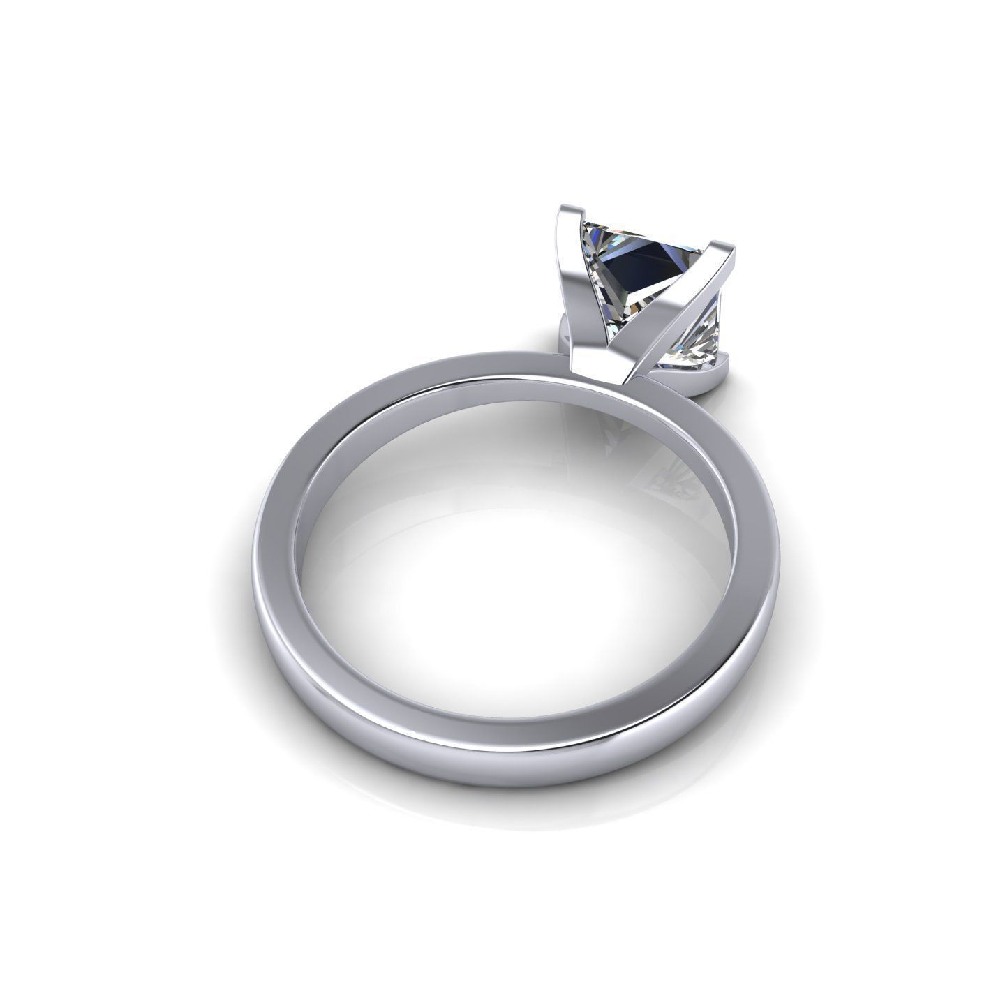 Solitaire Diamond Ring R16 3D print model_4