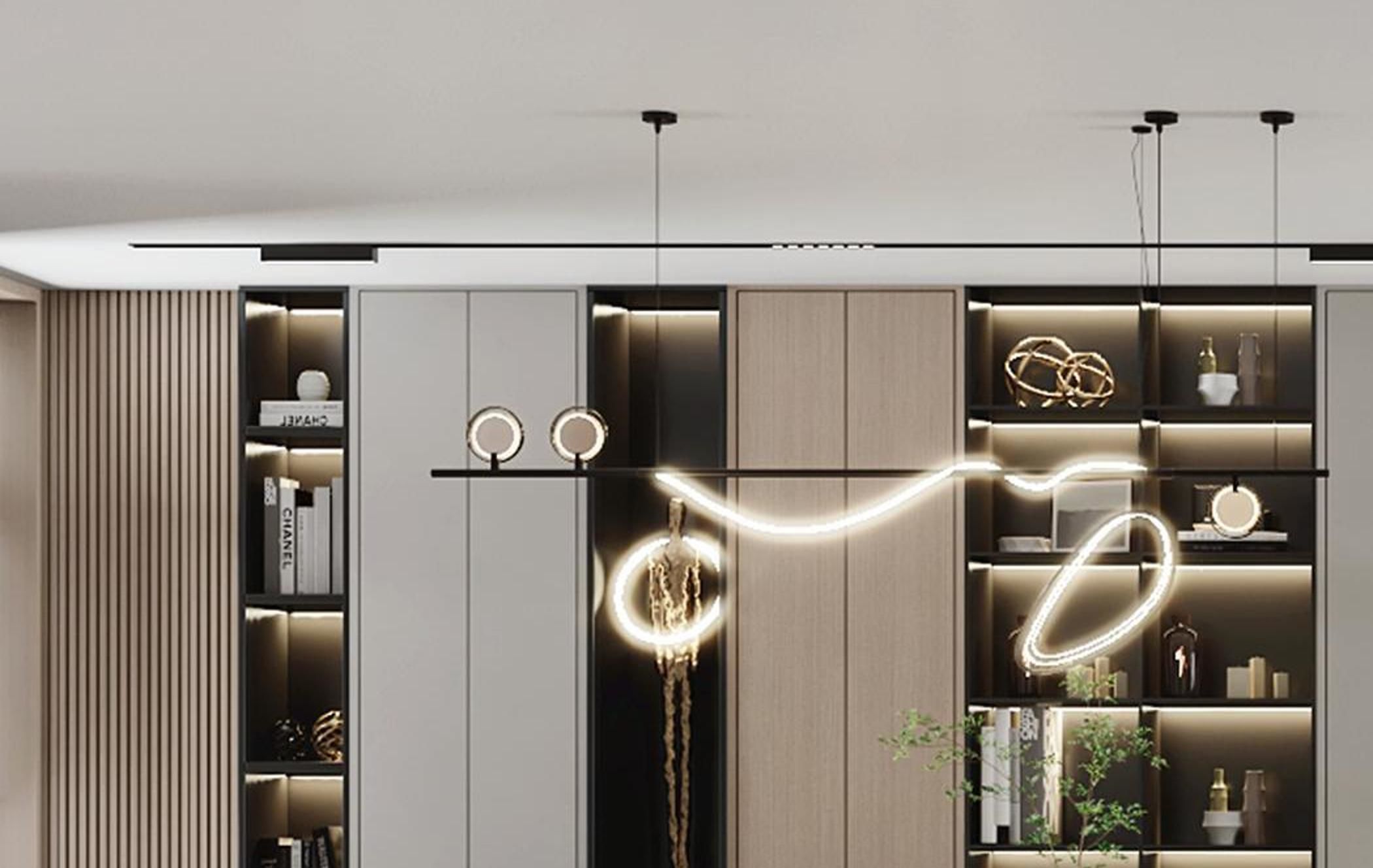 villa decoration Home Guest Modern 3D model_5