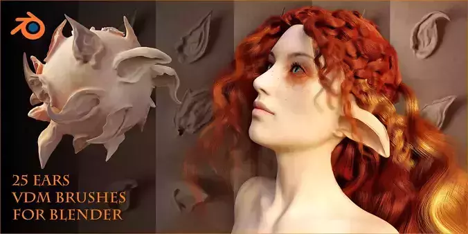 Ears VDM Brushes for Blender