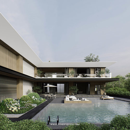 Modern House Design - Lavish Casa 3D model 3