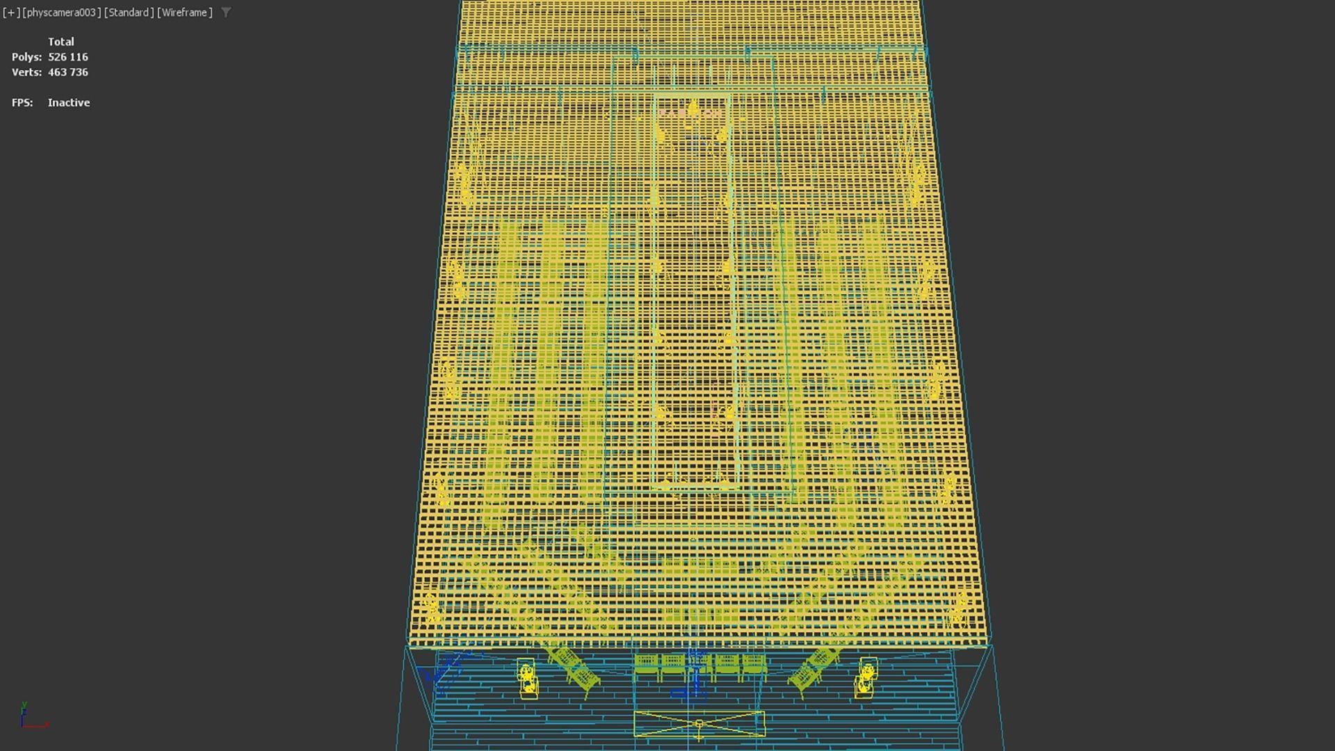 Interior Fashion Show Hall Low-poly 3D model_8