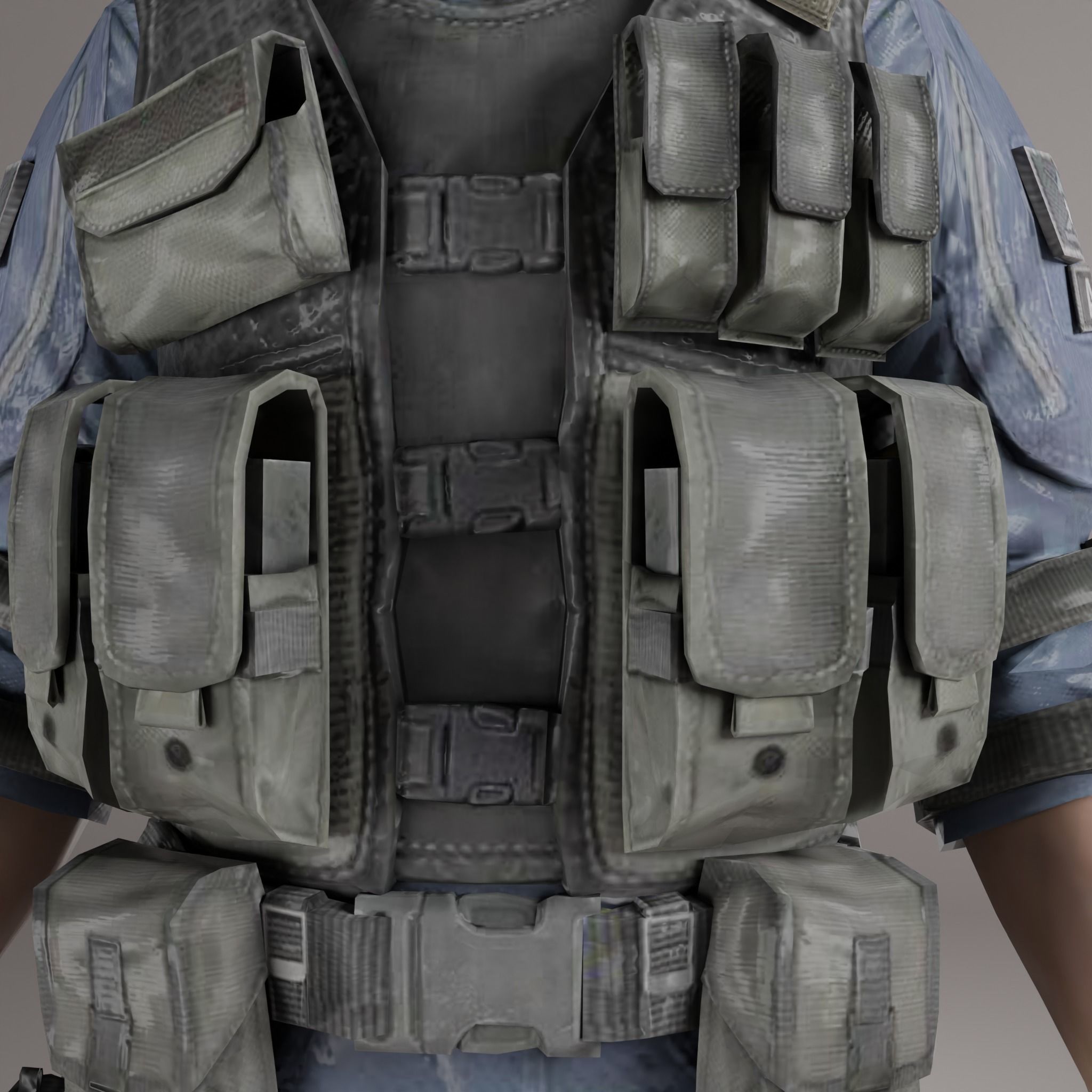 Game Ready Soldier Low-poly 3D model_5