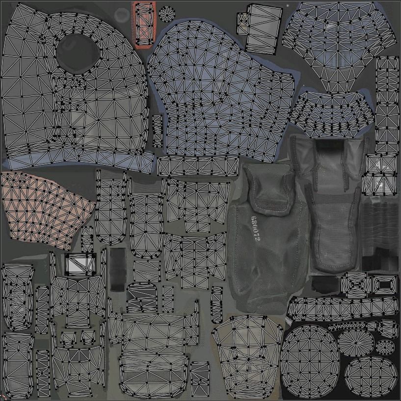 Game Ready Soldier Low-poly 3D model_9