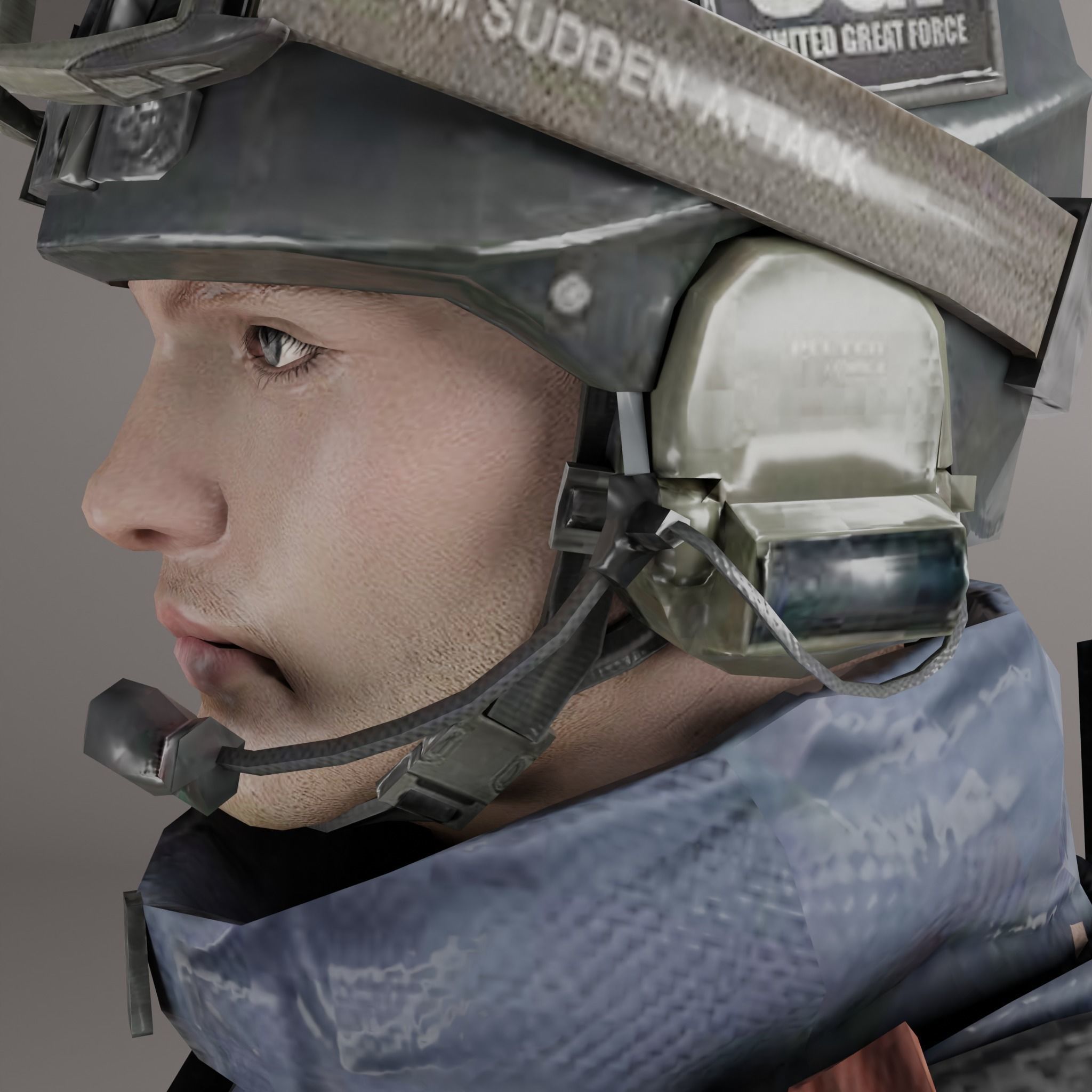 Game Ready Soldier Low-poly 3D model_7