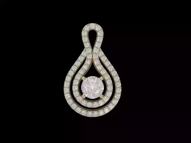 Rhythm of Love Diamond Pendant