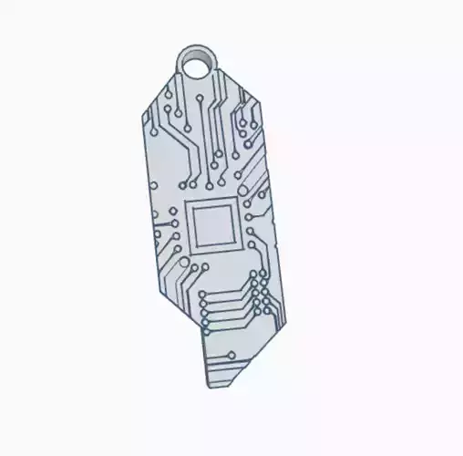 Cyber Chip pendant 