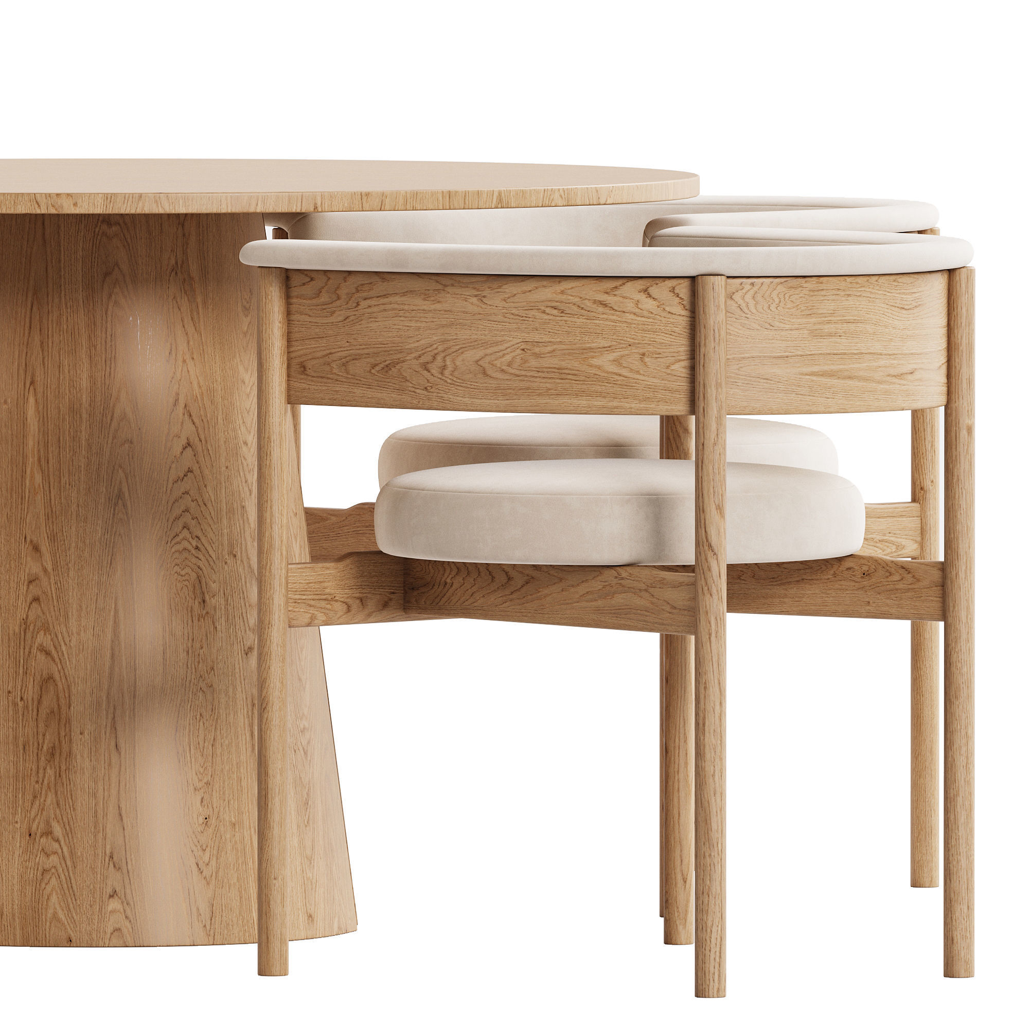 Dinning Set 08 3D model_2