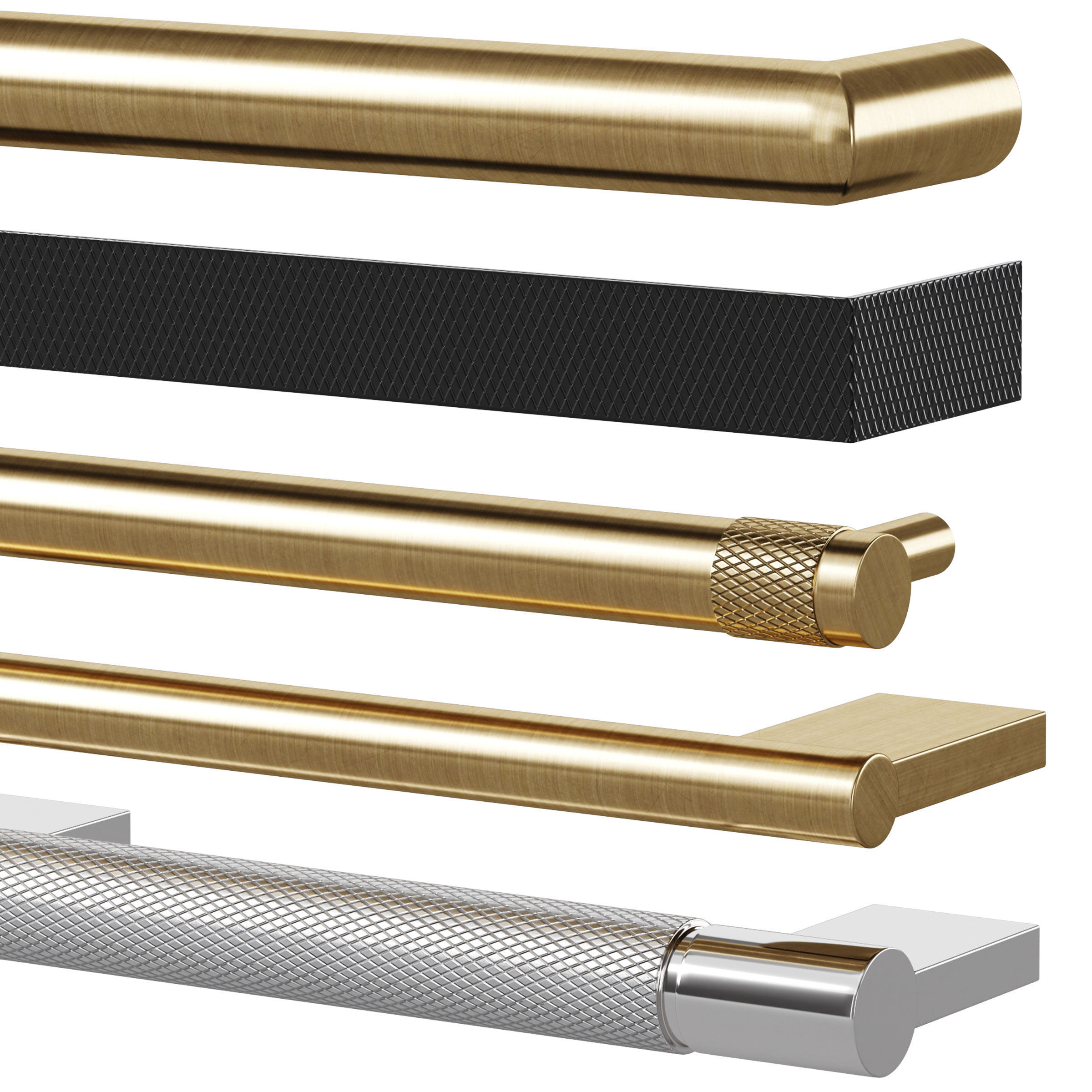 Furniture handles by CB2 3D model_1