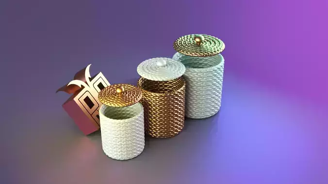 Cylindrical rope containers