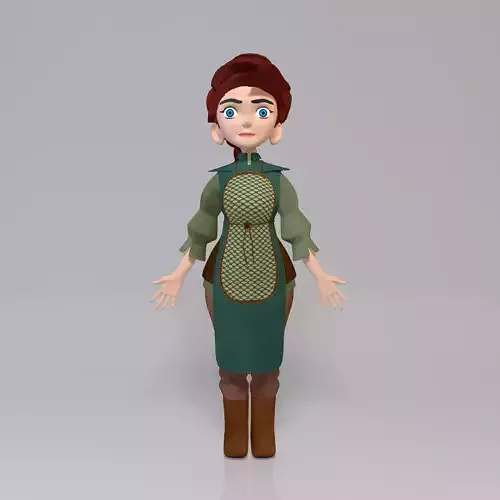 Female Cartoony  Character