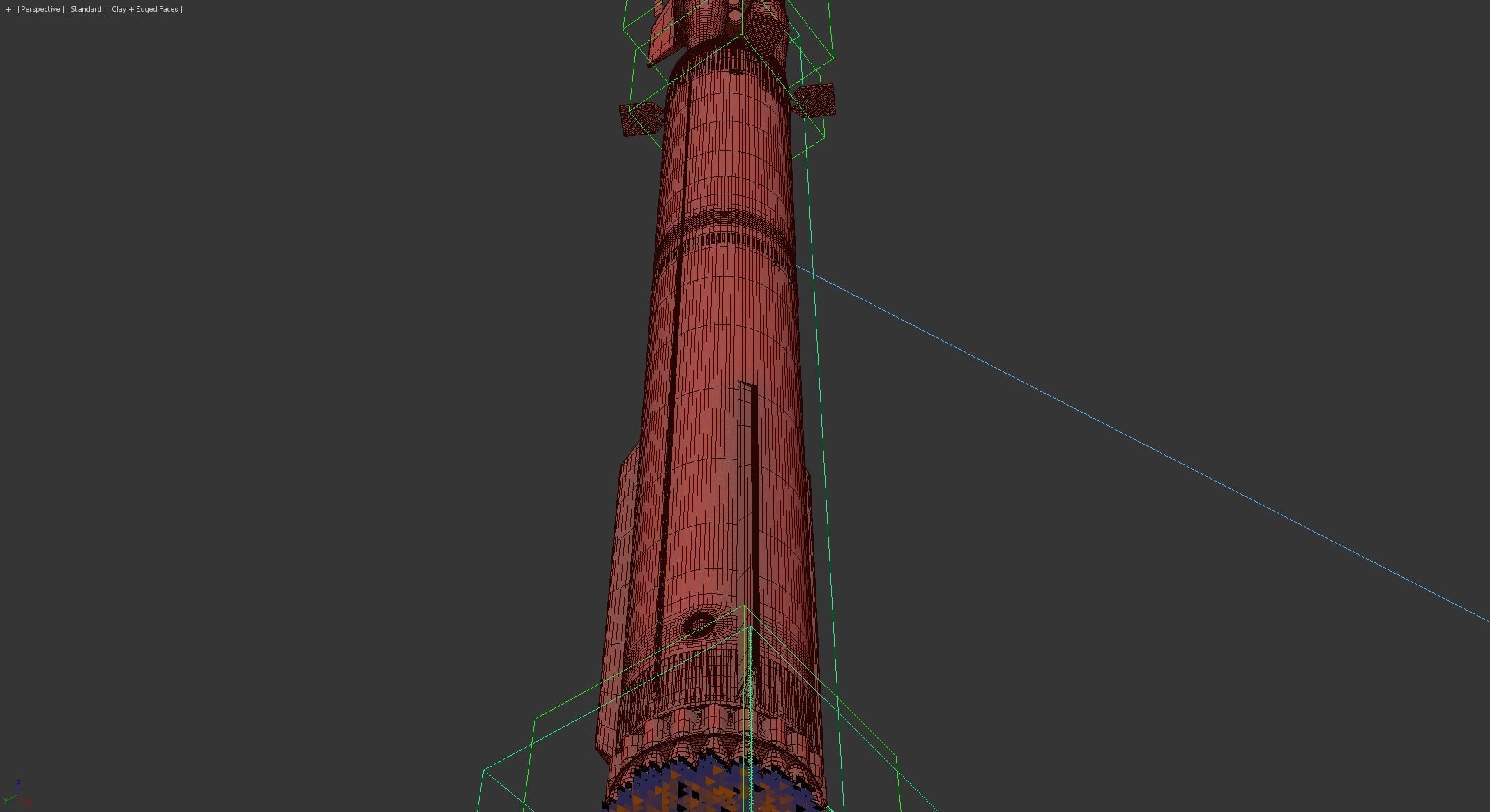 SpaceX Starship with Super Heavy booster PBR V-Ray 3D model_20