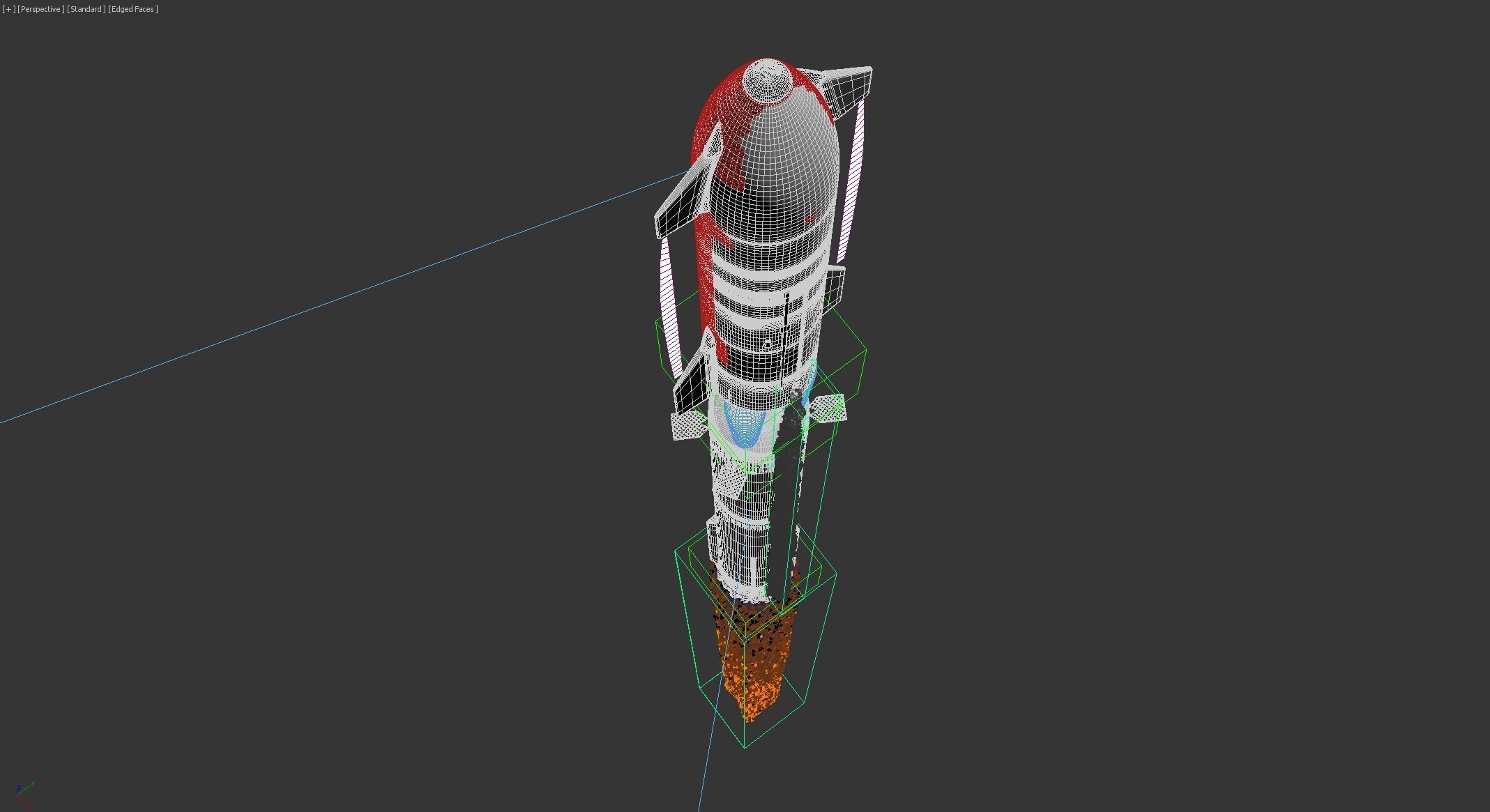 SpaceX Starship with Super Heavy booster PBR V-Ray 3D model_15