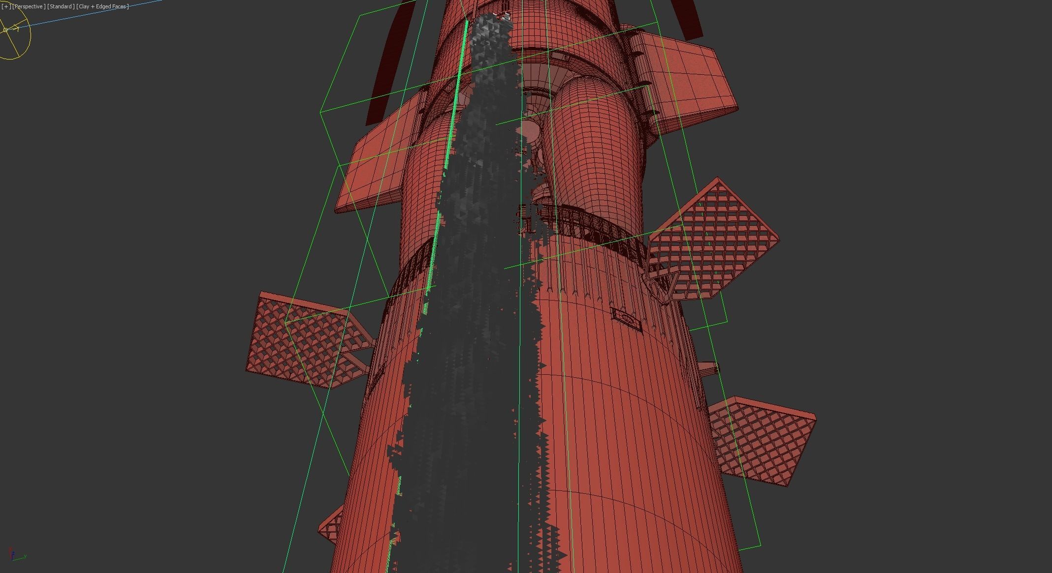 SpaceX Starship with Super Heavy booster PBR V-Ray 3D model_19