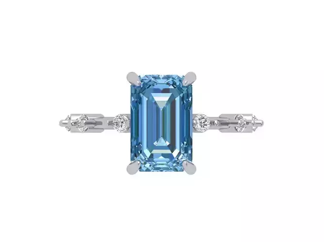 Emerald Solitaire Ring