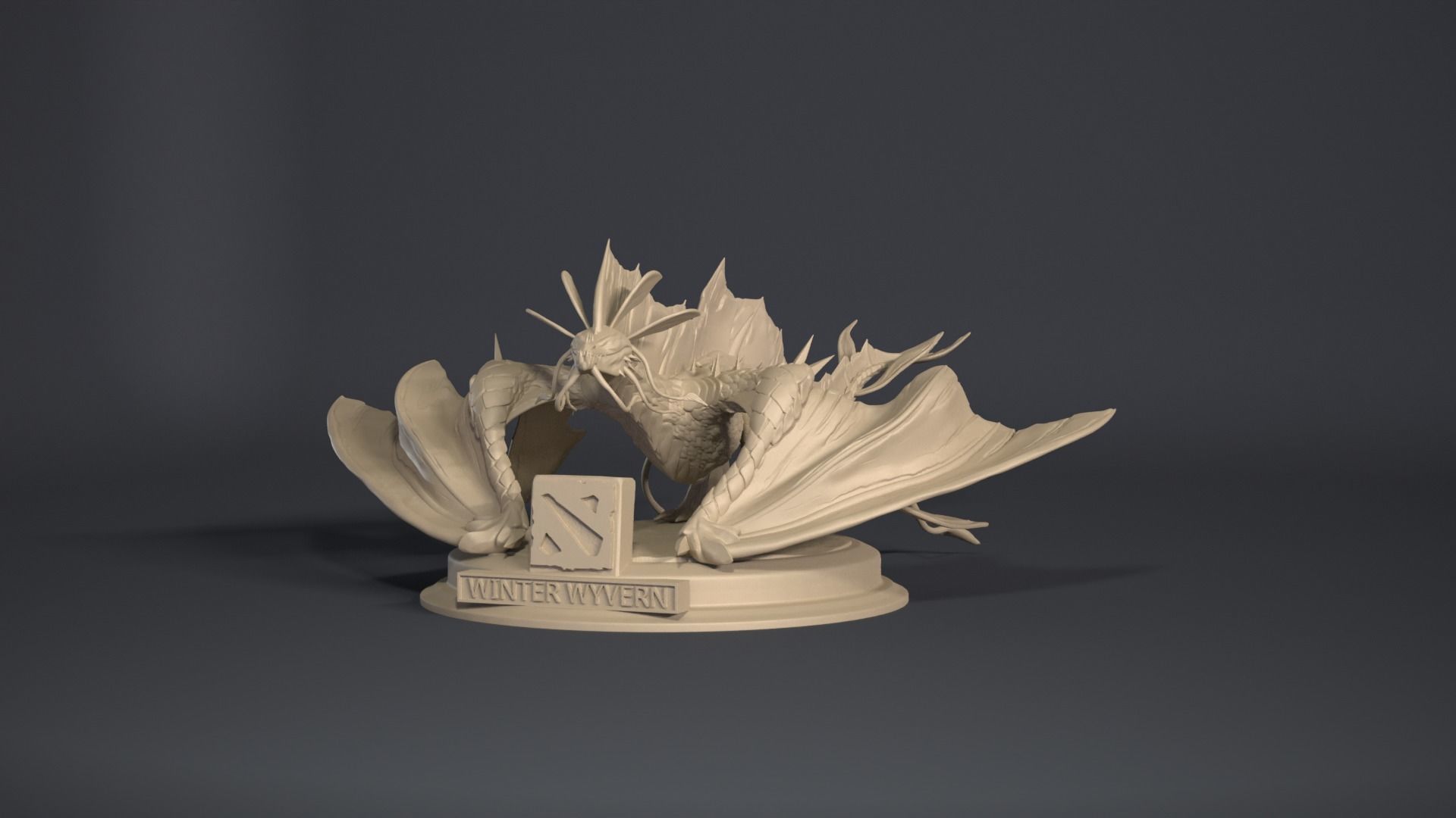 winter wyvern 3D print model_1