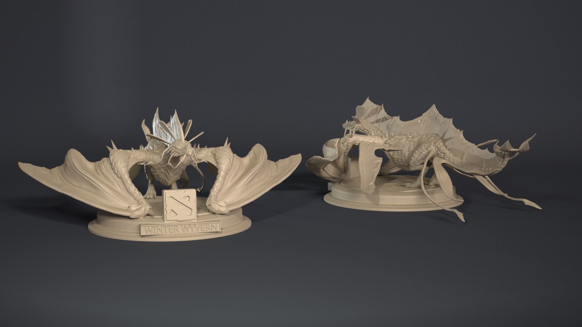 winter wyvern 3D print model_4
