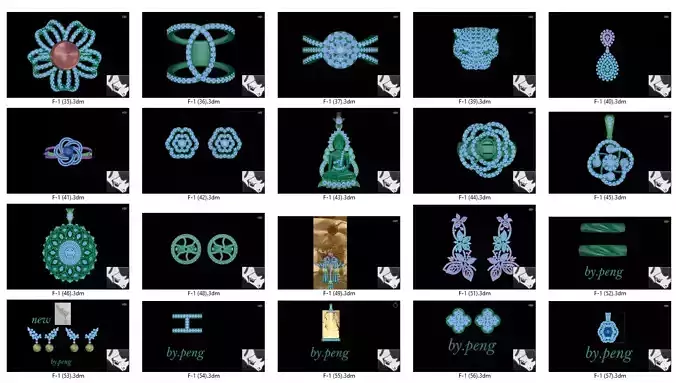 20 models rihone drawing 3 d