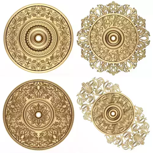 Collection of Ceiling Rosettes 02