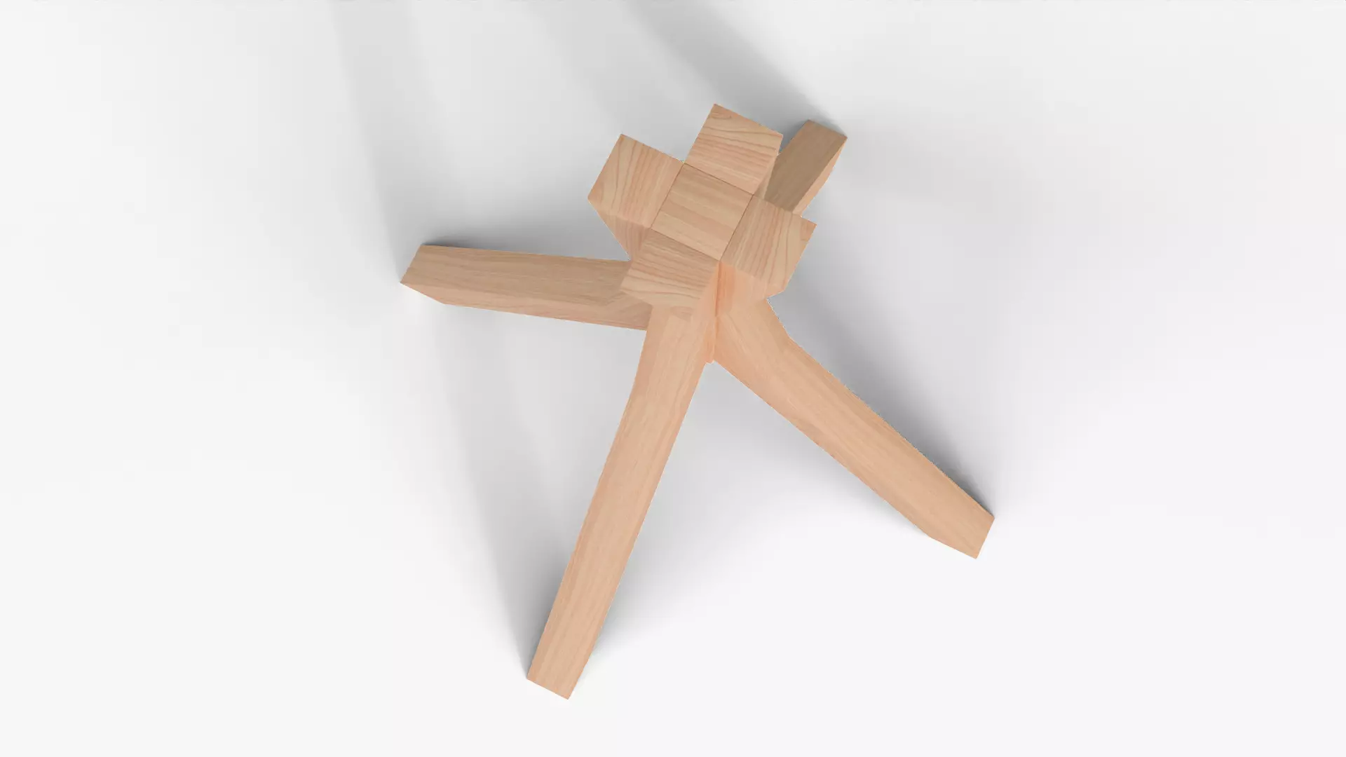 Round Dining Table - Mid Low Poly Low-poly 3D model_10