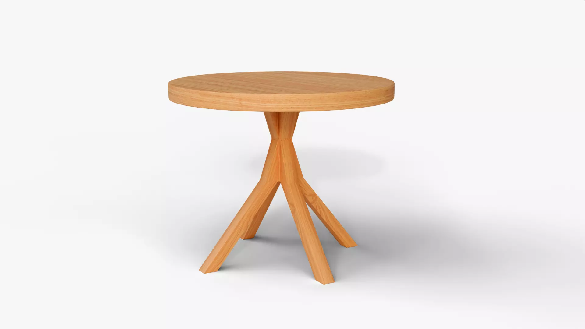 Round Dining Table - Mid Low Poly Low-poly 3D model_2