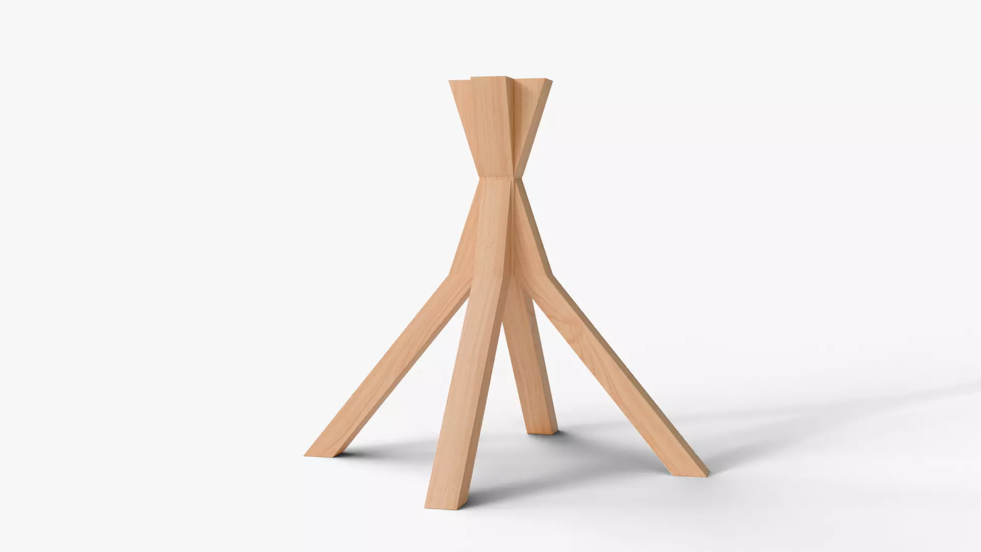 Round Dining Table - Mid Low Poly Low-poly 3D model_8