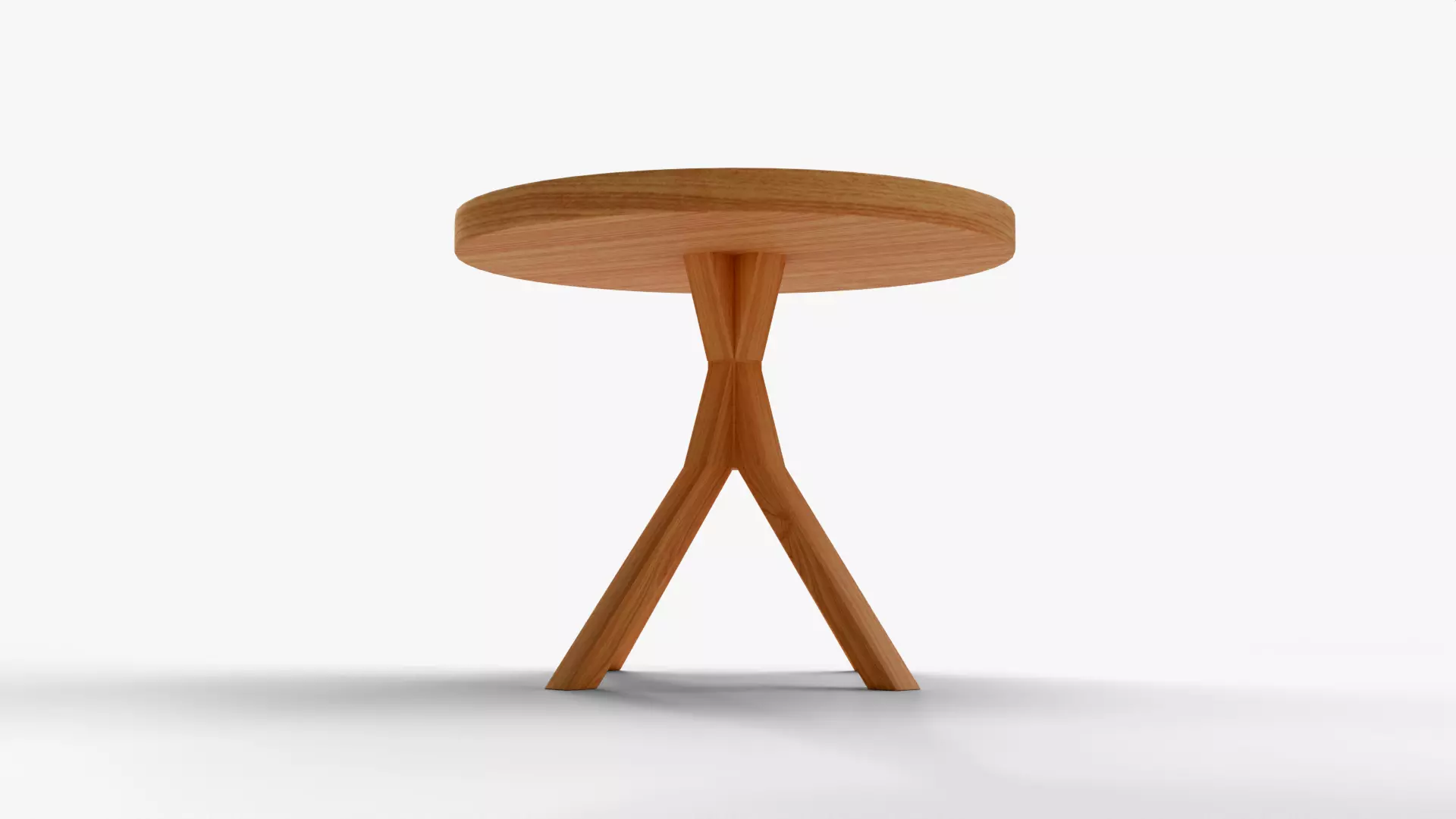 Round Dining Table - Mid Low Poly Low-poly 3D model_18