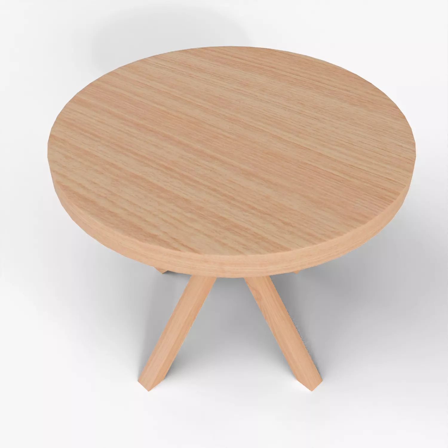Round Dining Table - Mid Low Poly Low-poly 3D model_5