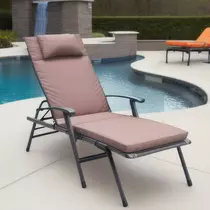 Patio Chair Folding Chaise Lounge Low-poly 3D model
