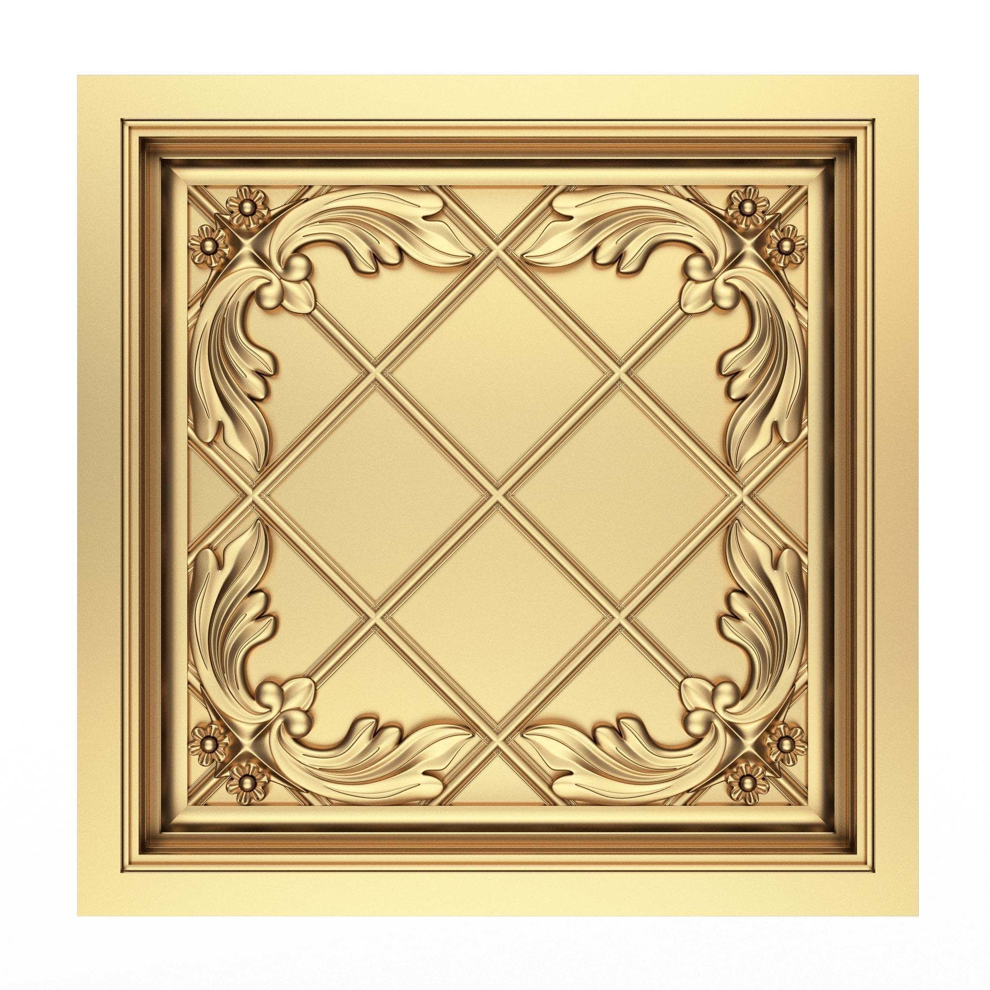 Collection of Ceiling Tiles 02 Low-poly 3D model_31