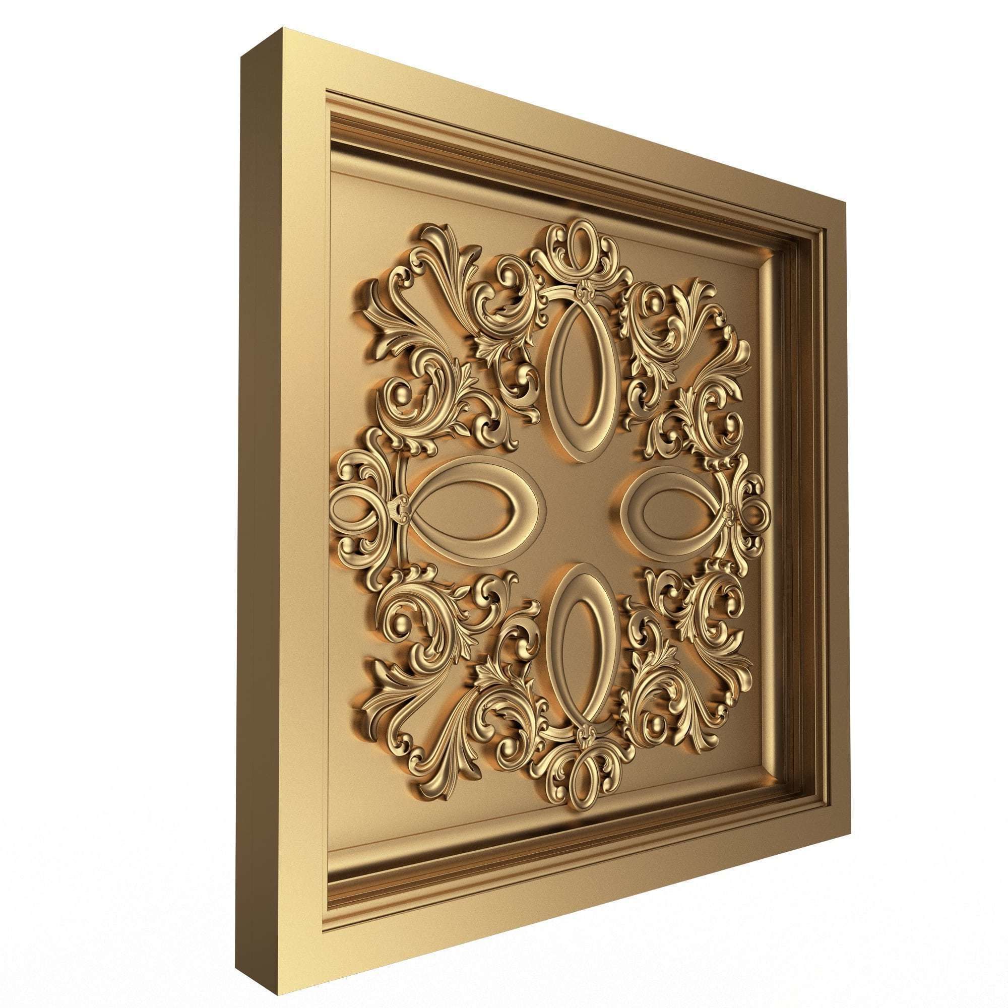 Collection of Ceiling Tiles 02 Low-poly 3D model_16