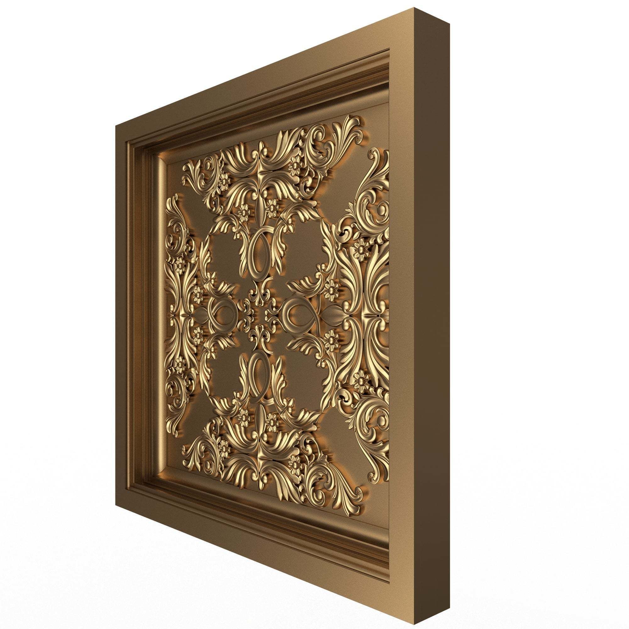 Collection of Ceiling Tiles 02 Low-poly 3D model_27