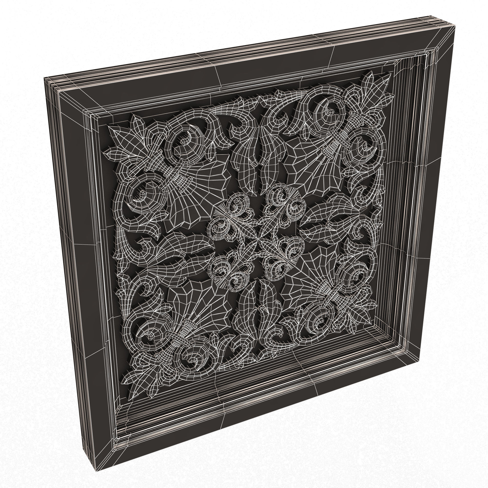Collection of Ceiling Tiles 02 Low-poly 3D model_74