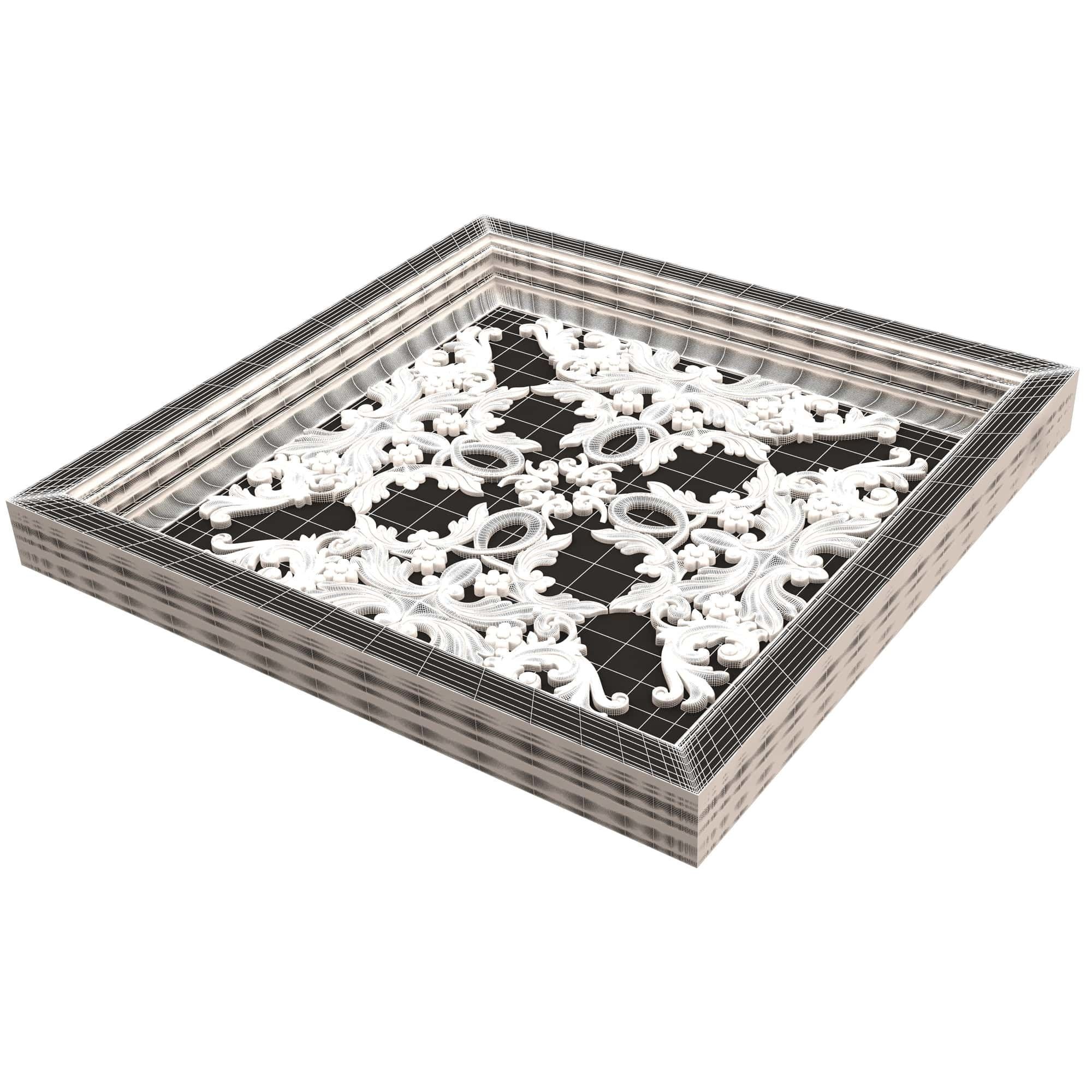 Collection of Ceiling Tiles 02 Low-poly 3D model_66