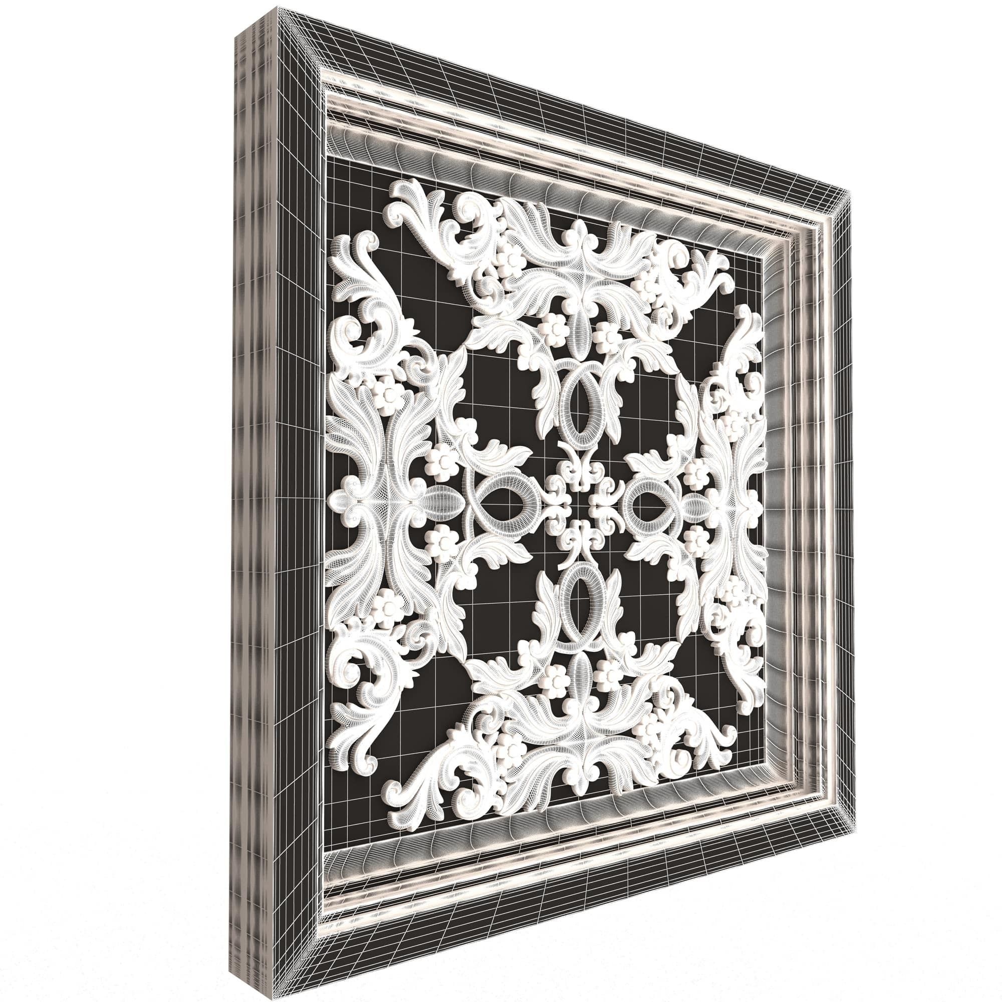 Collection of Ceiling Tiles 02 Low-poly 3D model_64
