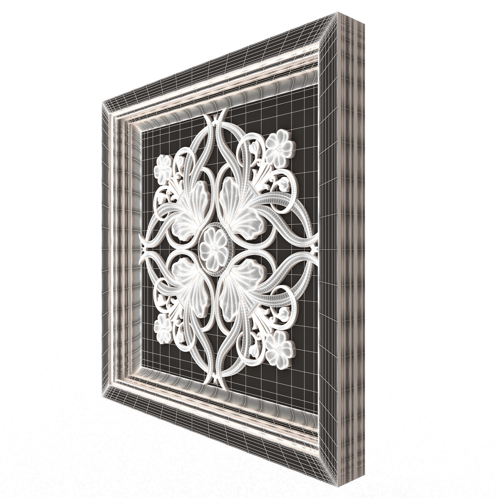 Collection of Ceiling Tiles 02 Low-poly 3D model_45