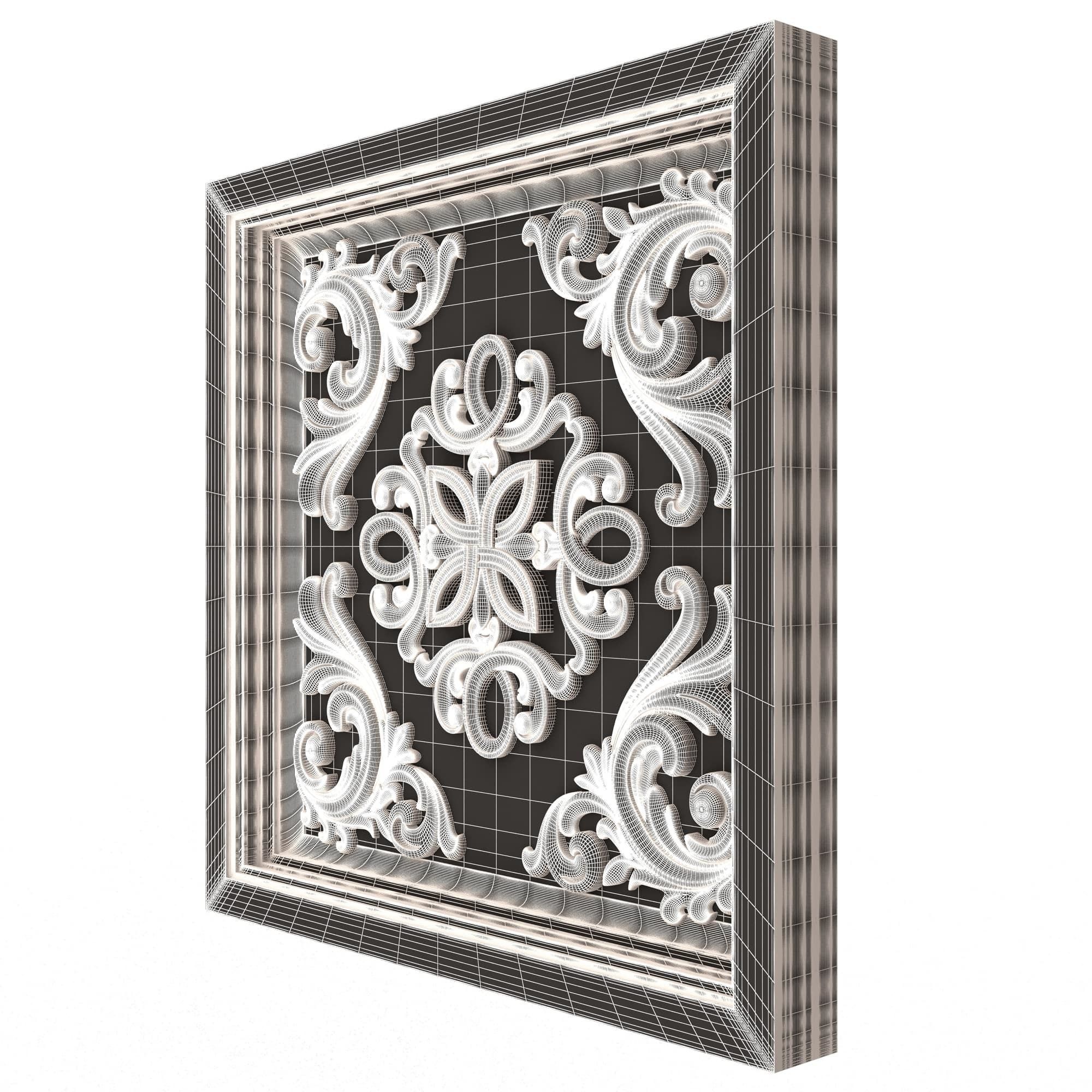 Collection of Ceiling Tiles 02 Low-poly 3D model_57