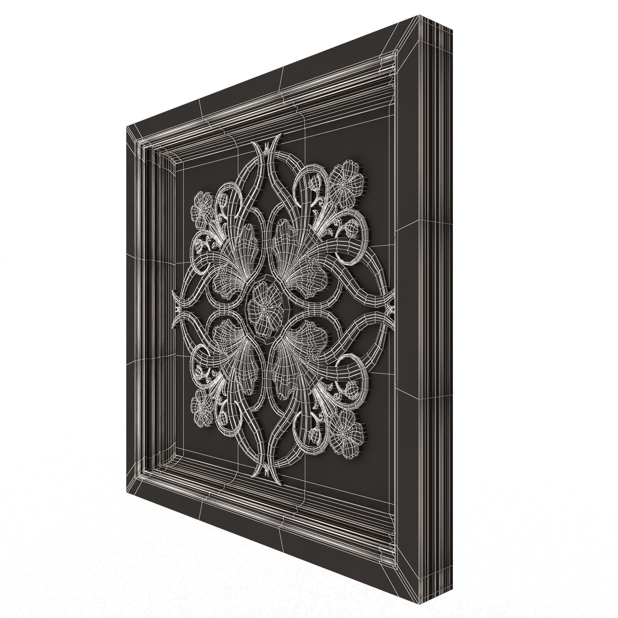 Collection of Ceiling Tiles 02 Low-poly 3D model_81