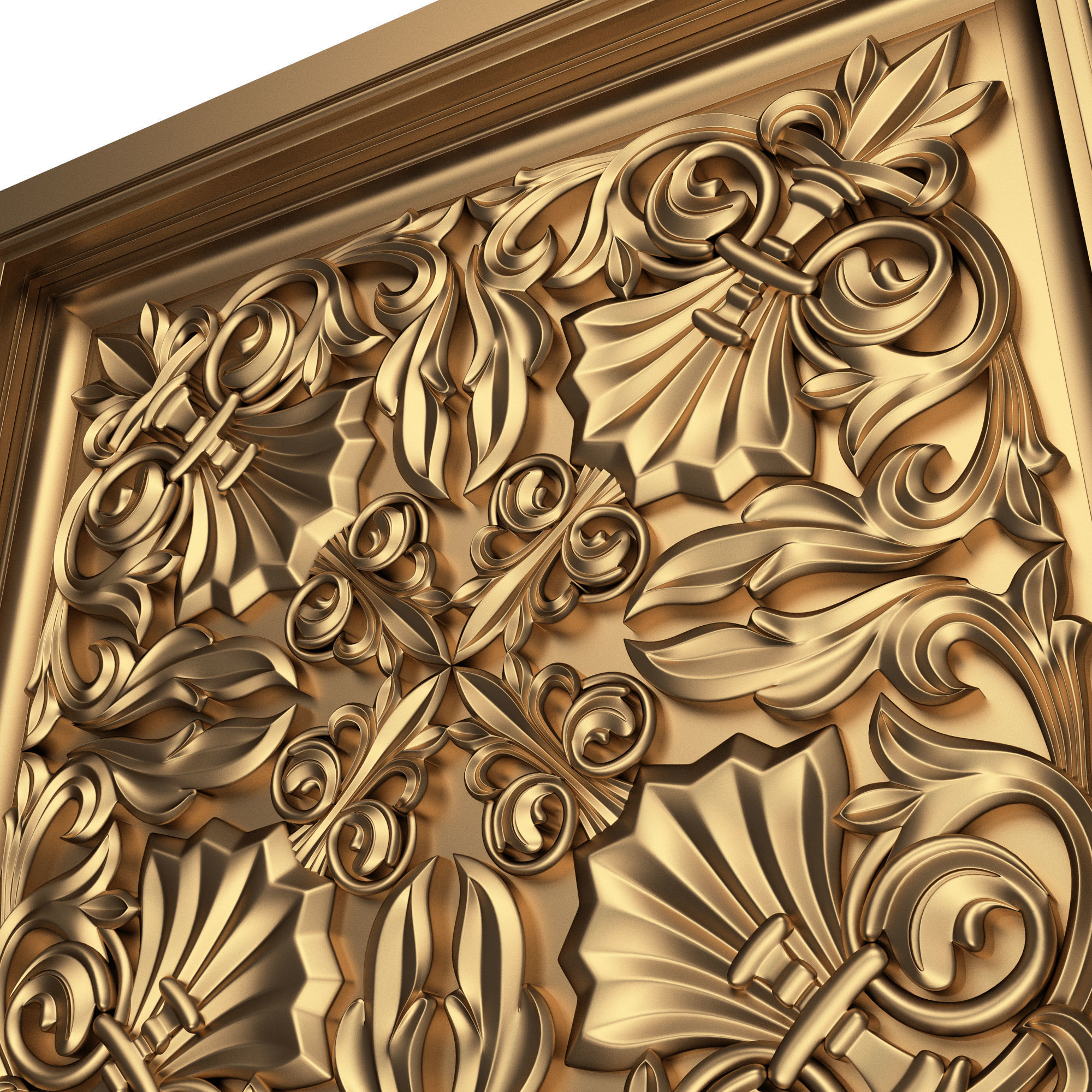 Collection of Ceiling Tiles 02 Low-poly 3D model_5